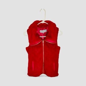 Marc New York Vibrant Red Fleece with Gold Zipper